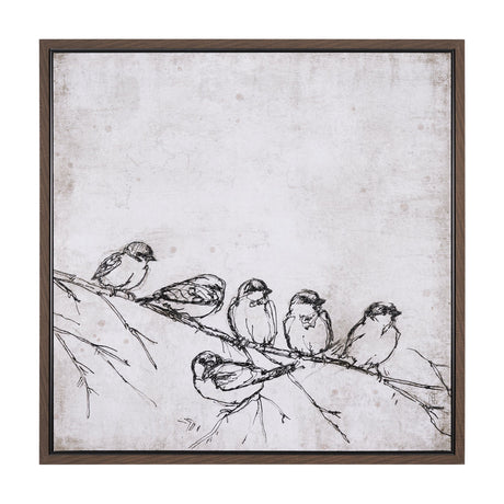 Waiting for spring II by Mercana Studio a Hand Embellished Textured Framed Canvas by Mercana at Eve Furniture