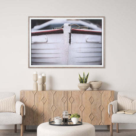 Waiting for the tide by Mercana Studio Hand Embellished Textured Framed Photo Art Print Matted under by Mercana at Eve Furniture
