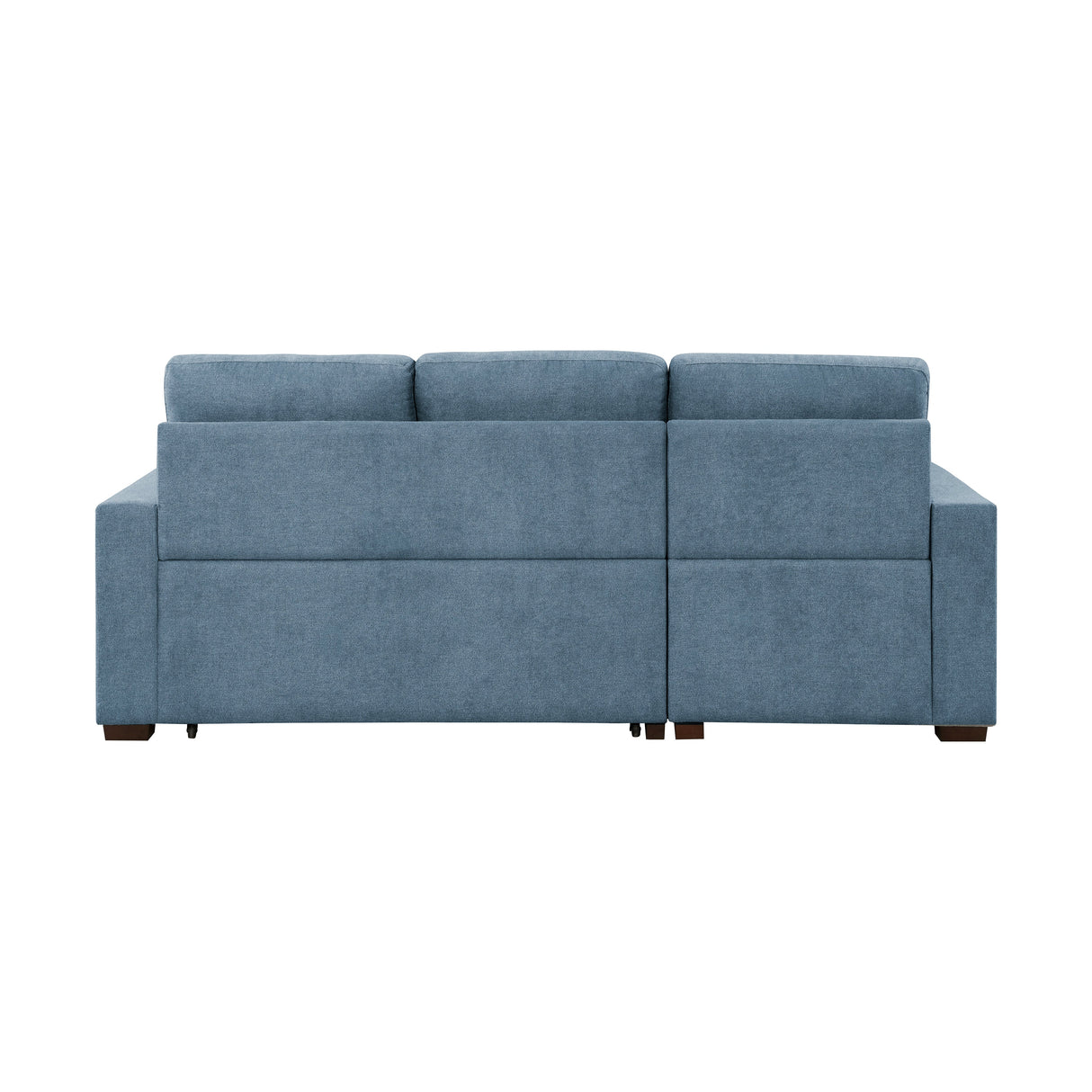 Waitsfield Blue 2-Piece Sectional with Left Chaise, Pull-out Bed and Hidden Storage by Homelegance at Eve Furniture
