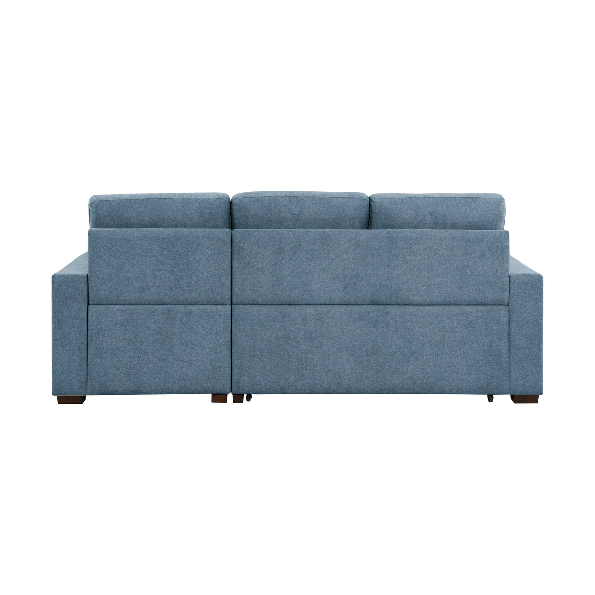 Waitsfield Blue 2-Piece Sectional with Right Chaise, Pull-out Bed and Hidden Storage by Homelegance at Eve Furniture