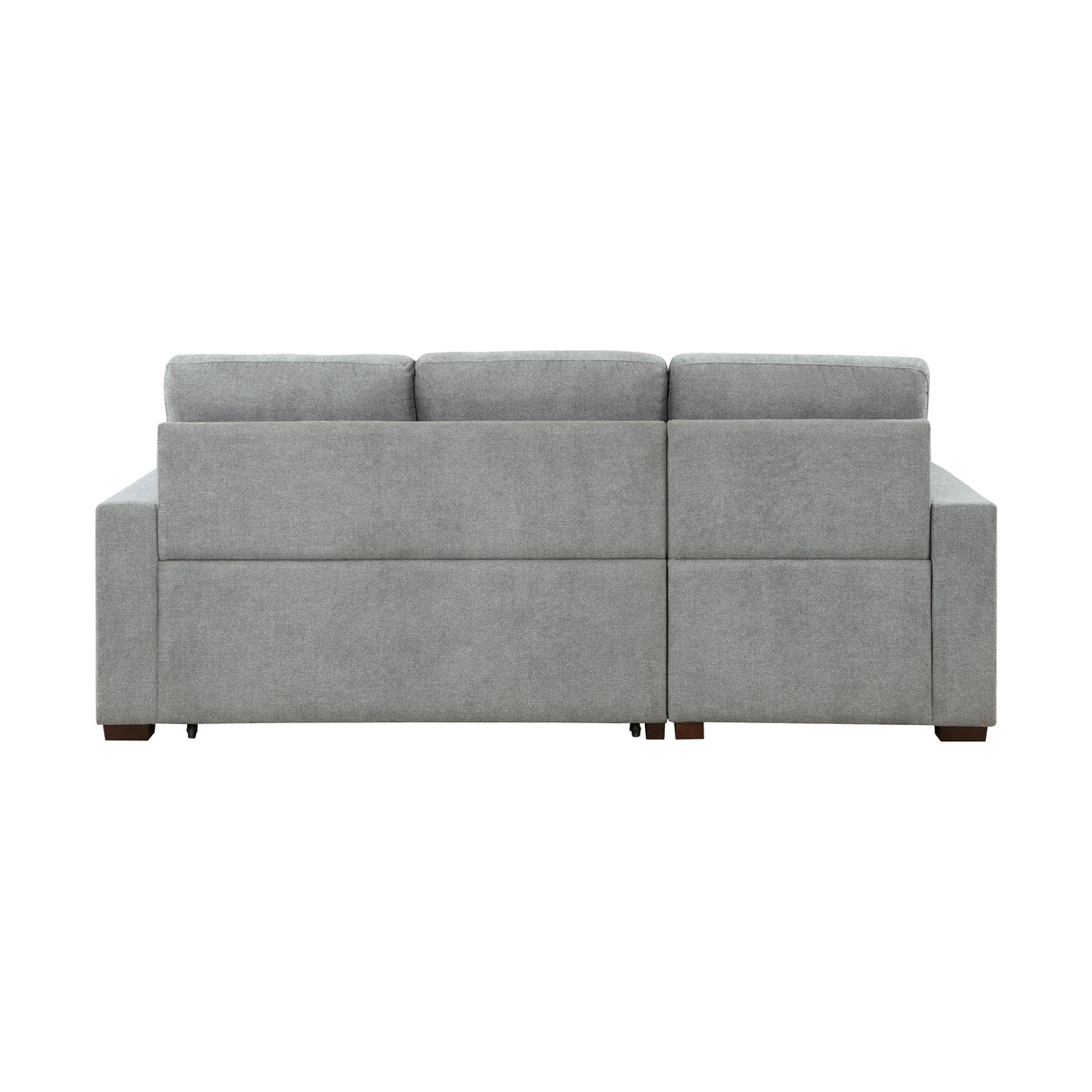 Waitsfield Gray 2-Piece Sectional with Left Chaise, Pull-out Bed and Hidden Storage by Homelegance at Eve Furniture