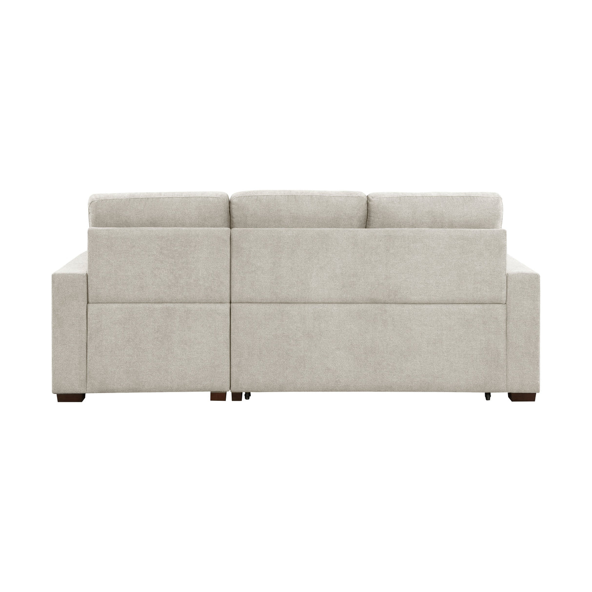 Waitsfield Sand 2-Piece Sectional with Right Chaise, Pull-out Bed and Hidden Storage by Homelegance at Eve Furniture