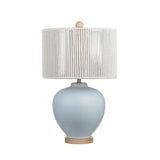 Wakefield Blue/Natural Table Lamp by Crestview at Eve Furniture