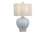 Wakefield Blue/Natural Table Lamp by Crestview at Eve Furniture
