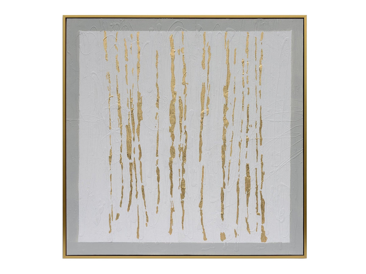 Wakefield White/Gold Canvas by Crestview at Eve Furniture