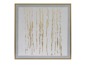 Wakefield White/Gold Canvas by Crestview at Eve Furniture