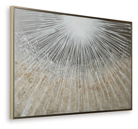 Waldard Gray/Taupe/White Wall Art by Ashley at Eve Furniture