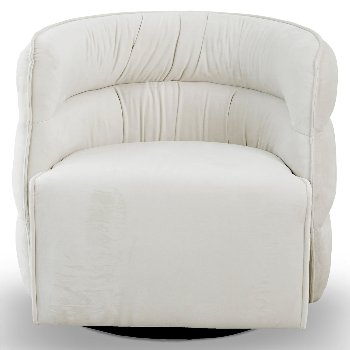 Walden Swivel Chair - Cream Velvet by Ashcroft Furniture at Eve Furniture