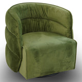 Walden Swivel Chair - Green Velvet by Ashcroft Furniture at Eve Furniture