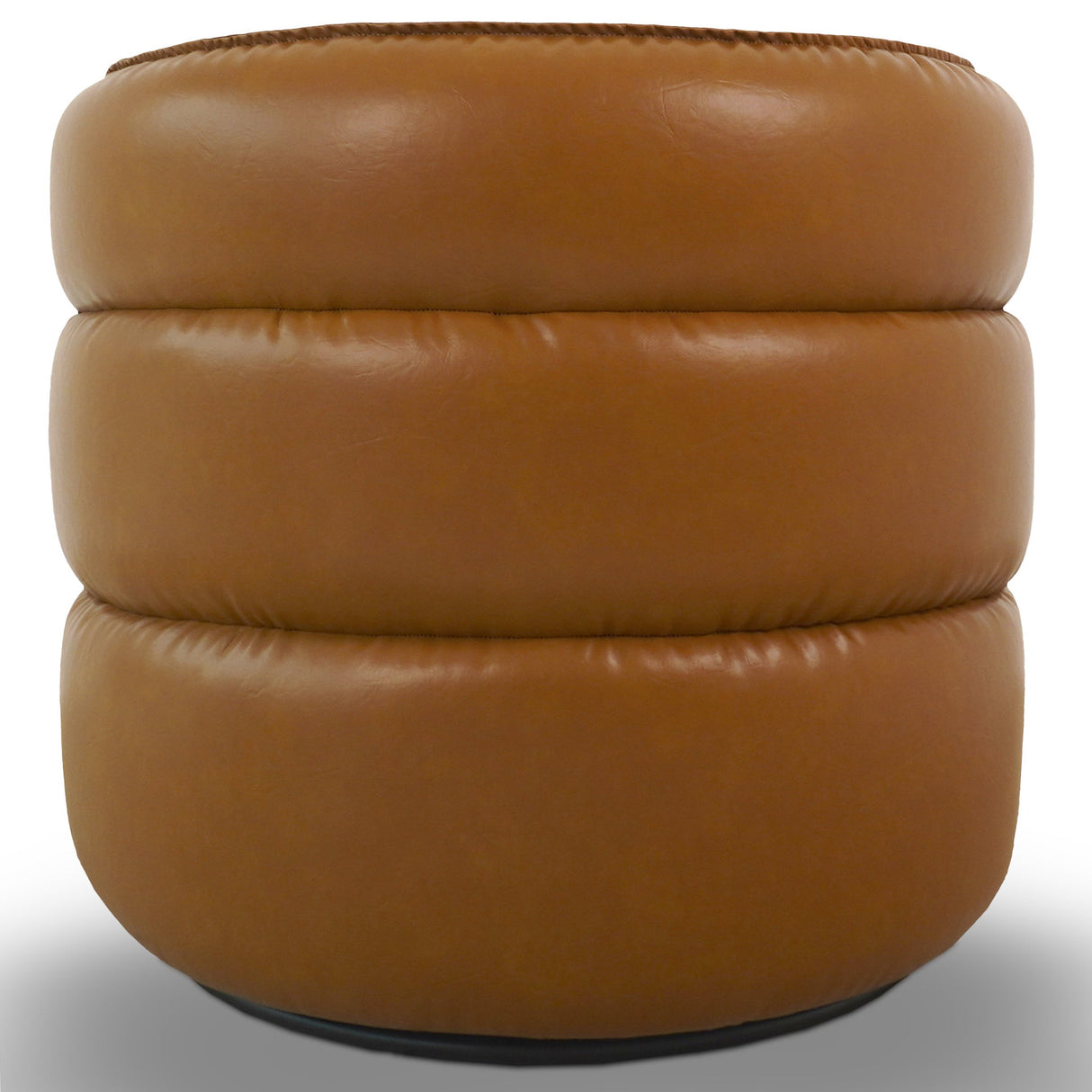 Walden Swivel Chair - Vegan Tan Leather by Ashcroft Furniture at Eve Furniture