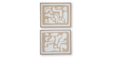 Waldett Beige/White Wall Art (Set of 2) by Ashley at Eve Furniture