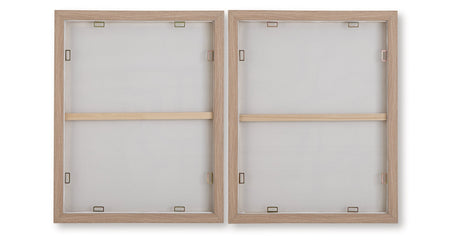 Waldett Beige/White Wall Art (Set of 2) by Ashley at Eve Furniture