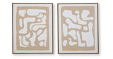 Waldett Beige/White Wall Art (Set of 2) by ASHLEY FURNITURE at Eve Furniture