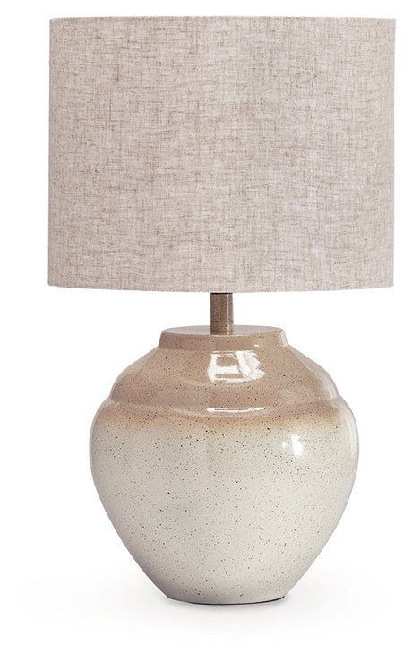 Waldish Cream/Beige Table Lamp by Ashley at Eve Furniture