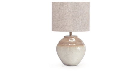 Waldish Cream/Beige Table Lamp by Ashley at Eve Furniture