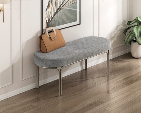 Waldon Gray Bench by Homelegance at Eve Furniture