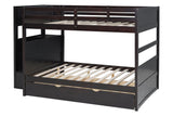Walker Brown Full Bunk Bed w/Twin Trundle with Staircase Storage by Happy Homes at Eve Furniture