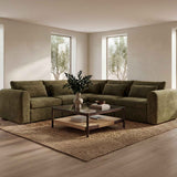 Walker Clear/Brown/Walnut Coffee Table by Moe's Home at Eve Furniture