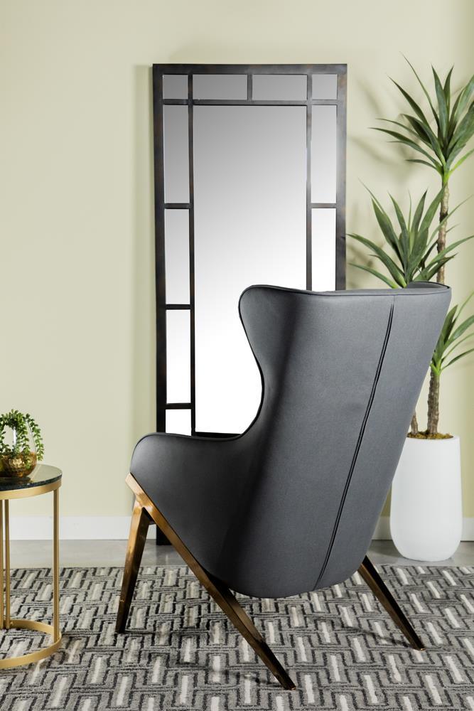 Walker Slate/Bronze Upholstered Accent Chair by Coaster at Eve Furniture
