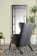 Walker Slate/Bronze Upholstered Accent Chair by Coaster at Eve Furniture