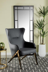 Walker Slate/Bronze Upholstered Accent Chair by Coaster at Eve Furniture