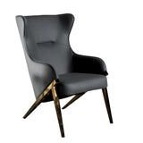 Walker Slate/Bronze Upholstered Accent Chair