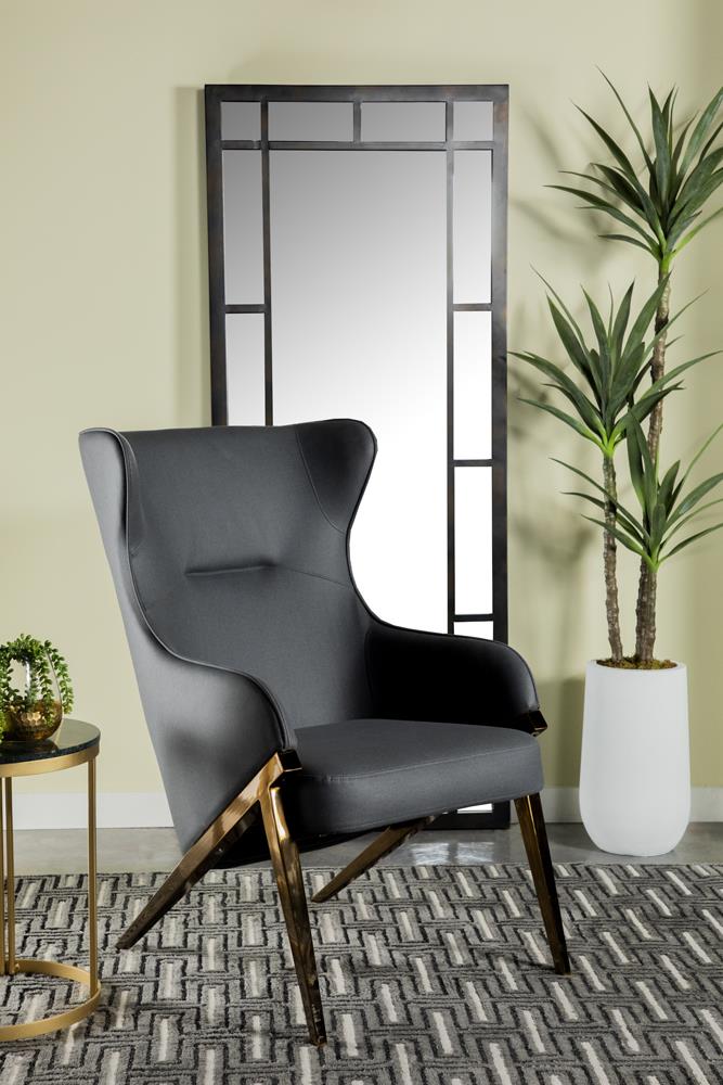 Walker Slate/Bronze Upholstered Accent Chair