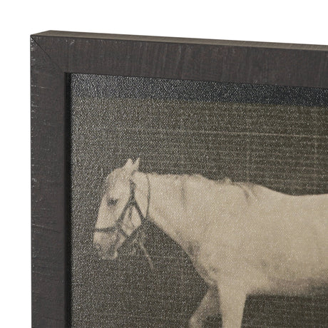 Walking Free by Eadweard Muybridge Textured Framed CanvasPhoto Print by Mercana at Eve Furniture