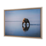 Walking my Walk by Mercana Studio a Hand Embellished Textured Framed Photo Art Print Matted under Gl by Mercana at Eve Furniture