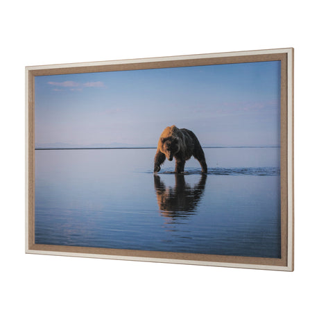 Walking my Walk by Mercana Studio a Hand Embellished Textured Framed Photo Art Print Matted under Gl by Mercana at Eve Furniture