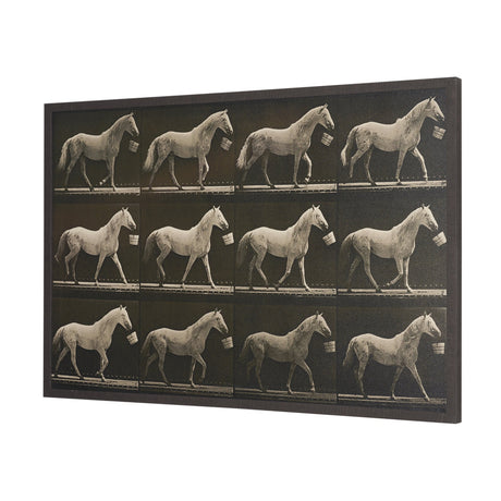 Walking Tall by Eadweard Muybridge Textured Framed CanvasPhoto Print by Mercana at Eve Furniture