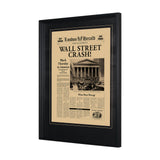 Wall Street Crash by Vintage Collection Hand Embelished Textured Framed Art Photo Matted under Glass by Mercana at Eve Furniture