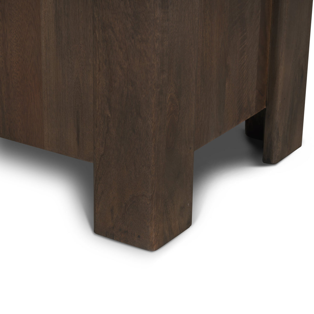 Wallen 2 Door Solid Dark Brown Wood w/ 3 Drawers Sideboard by Mercana at Eve Furniture