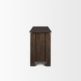 Wallen 2 Door Solid Dark Brown Wood w/ 3 Drawers Sideboard by Mercana at Eve Furniture
