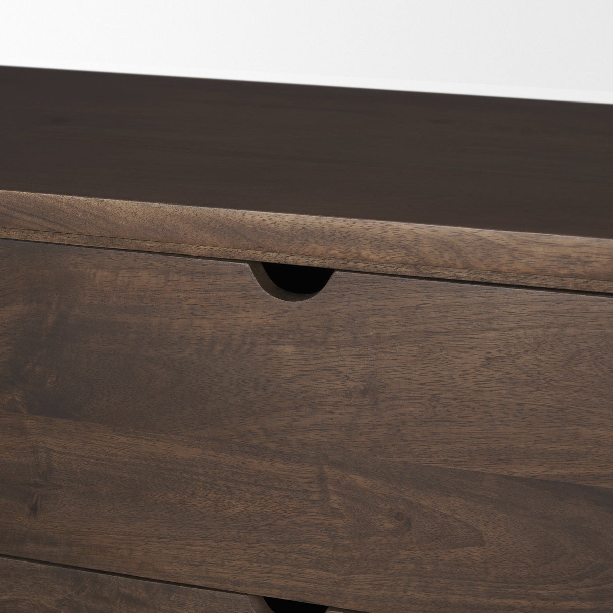 Wallen 2 Door Solid Dark Brown Wood w/ 3 Drawers Sideboard by Mercana at Eve Furniture