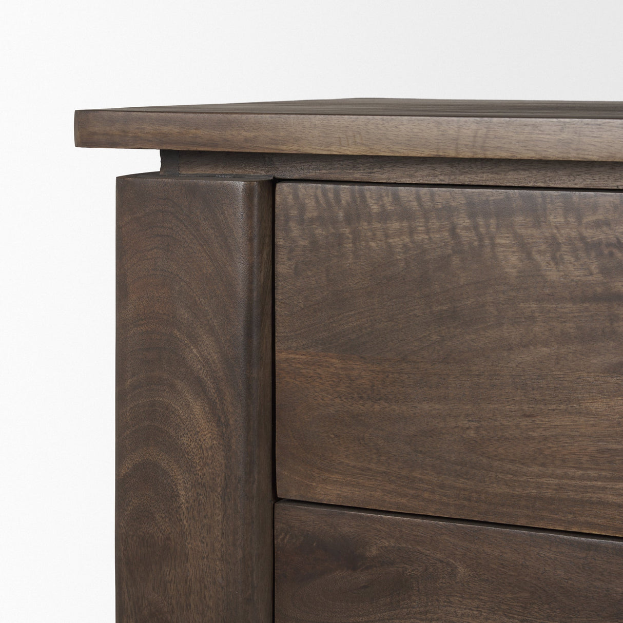 Wallen Solid Dark Brown Wood 3 Drawer Accent Cabinet by Mercana at Eve Furniture
