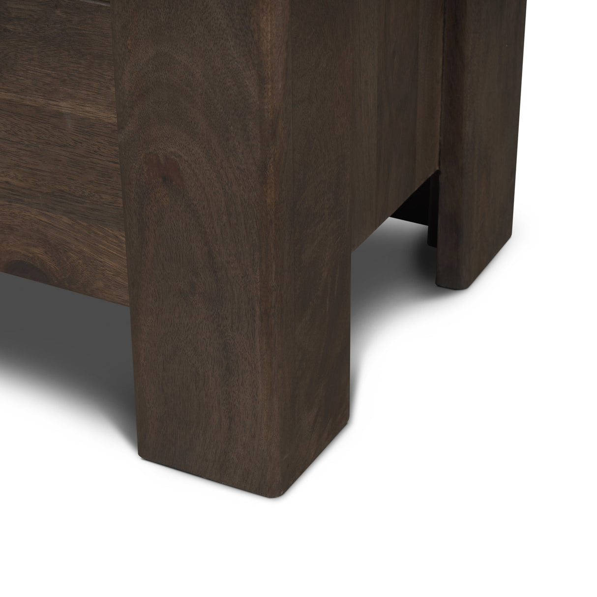 Wallen Solid Dark Brown Wood 3 Drawer Accent Cabinet by Mercana at Eve Furniture