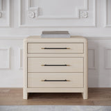 Wallen White Sand 3 Drawer Nightstand
