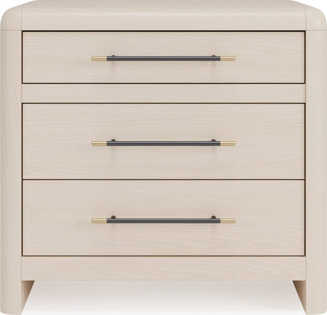Wallen White Sand 3 Drawer Nightstand by Modus Furniture at Eve Furniture
