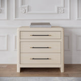 Wallen White Sand 3 Drawer Nightstand