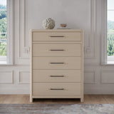 Wallen White Sand 5 Drawer Chest by Modus Furniture at Eve Furniture