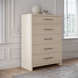 Wallen White Sand 5 Drawer Chest by Modus Furniture at Eve Furniture