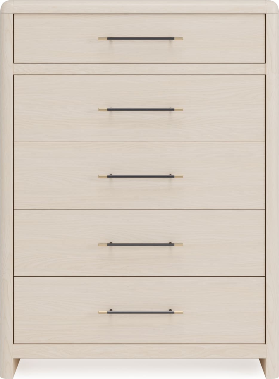 Wallen White Sand 5 Drawer Chest by Modus Furniture at Eve Furniture