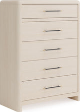 Wallen White Sand 5 Drawer Chest by Modus Furniture at Eve Furniture