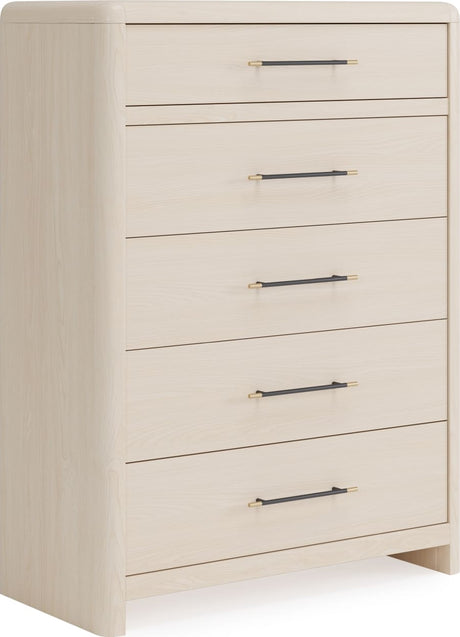 Wallen White Sand 5 Drawer Chest by Modus Furniture at Eve Furniture