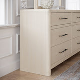 Wallen White Sand 6 Drawer Dresser