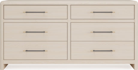 Wallen White Sand 6 Drawer Dresser by Modus Furniture at Eve Furniture
