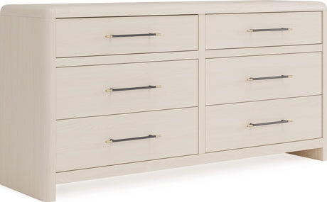 Wallen White Sand 6 Drawer Dresser by Modus Furniture at Eve Furniture