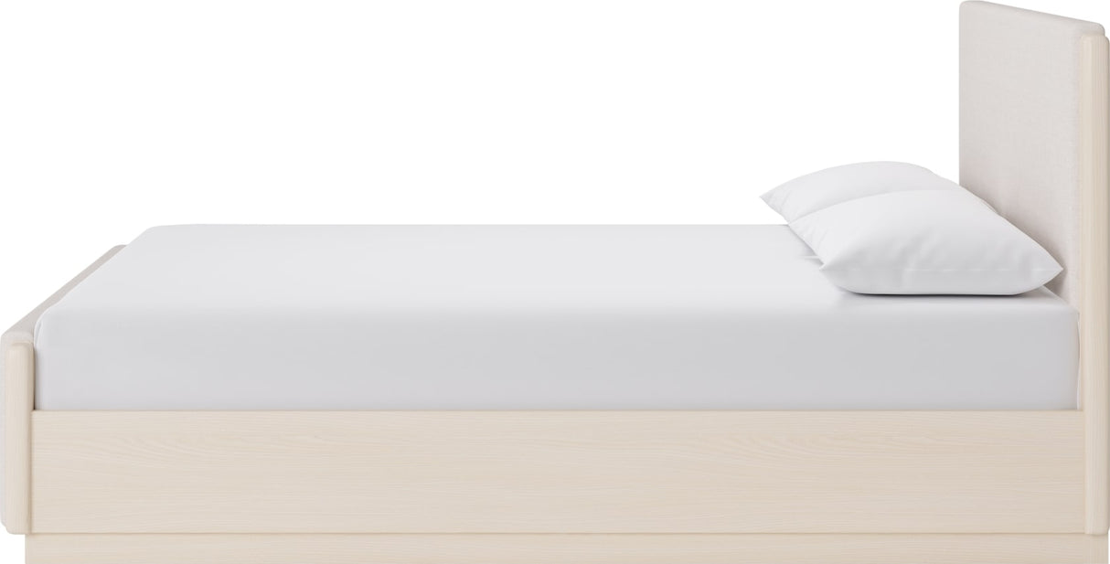 Wallen White Sand Full Upholstered Bed