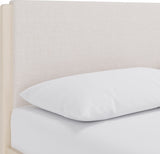 Wallen White Sand Full Upholstered Bed